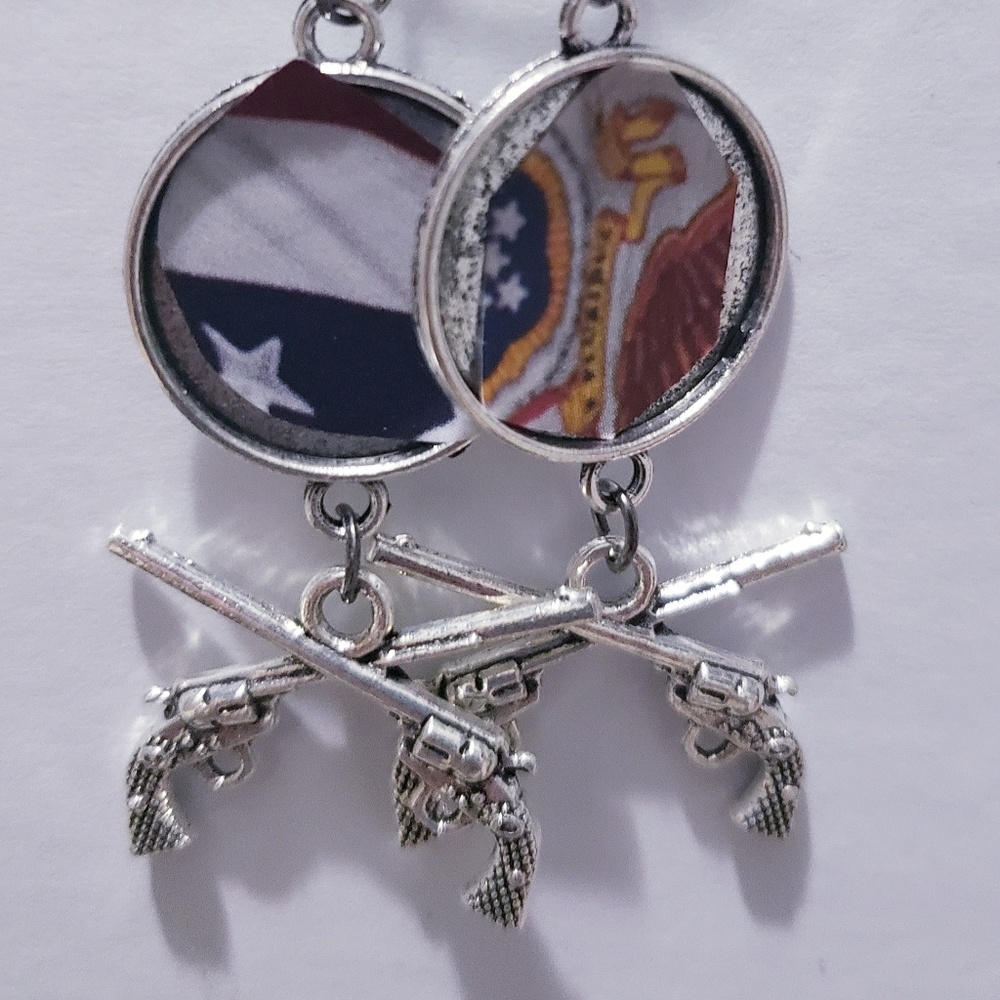 Pistol earrings